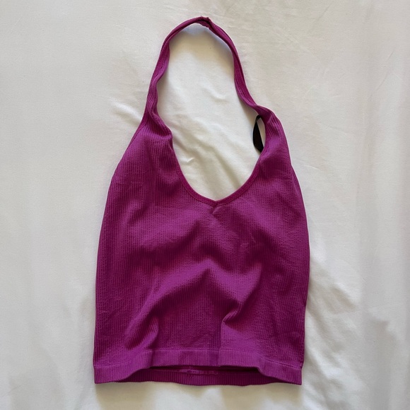 seamless magenta urban outfitters halter top - Picture 1 of 3